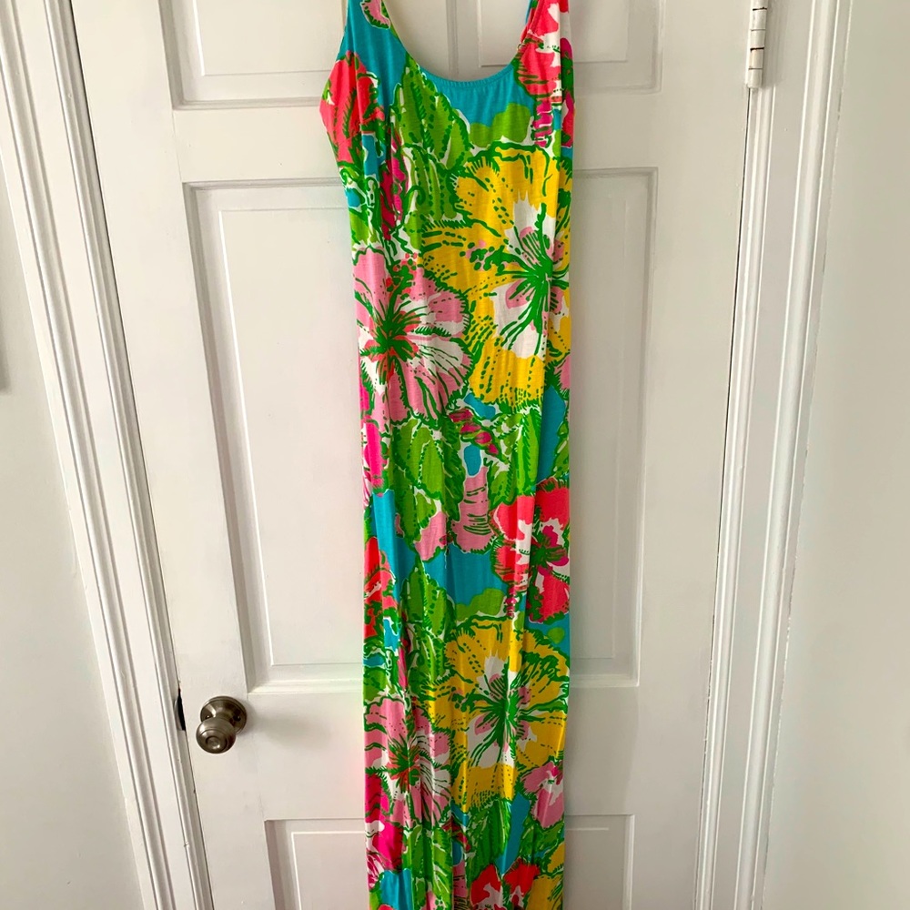 Lilly Pulitzer jersey knit maxi dress sz Small